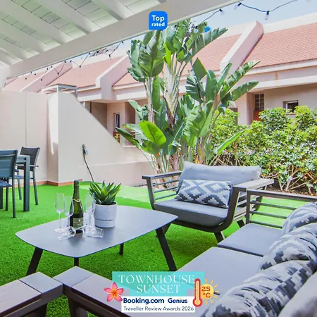 Townhouse Sunset - Pool Area, Chill Out Terrace And Bbq * Puerto de Santiago (Tenerife)